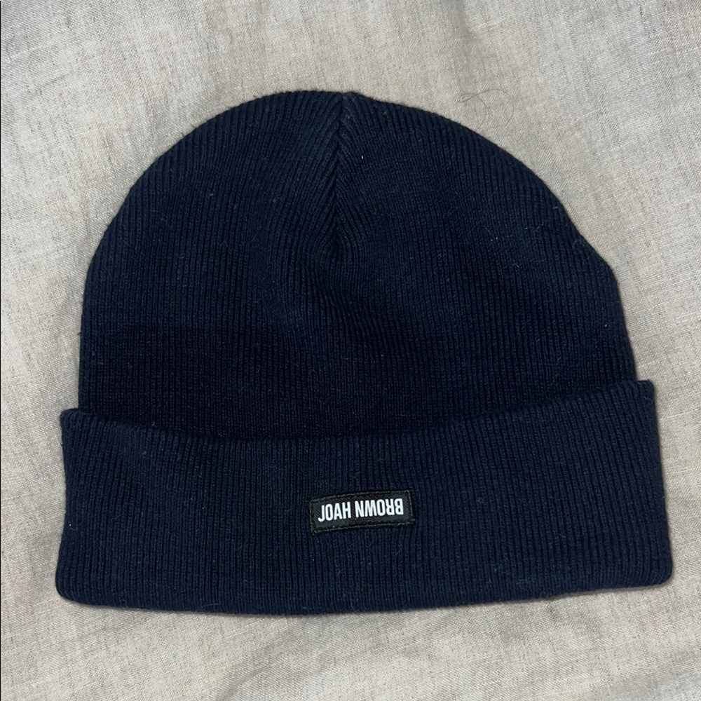 Black Joah Brown Beanie Hat